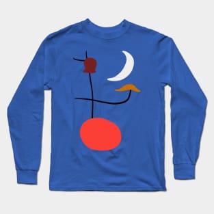 Red White and Blue Painting Long Sleeve T-Shirt